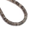 Grey Moonstone 5mm-6mm Heishi Smooth Spacer Beads | 8inch Strand | Natural Gray Moonstone Semi Precious Gemstone Tyre Rondelle Wheel Beads - Image 3