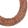 AAA+ Andusalite Gemstone 3mm Rondelle Micro Faceted Beads | 13" Strand | Natural Brown Andusalite Semi Precious Gemstone Beads for Jewelry