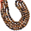 Tiger Eye Gemstone Round Beads | 10mm-12mm Smooth Beads 13" Strand | Natural Yellow Tiger Eye Semi Precious Loose Gemstone Beads for Jewelry