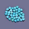 AAA+ Turquoise Gemstone 5mm Trillion Cabochon | Turquoise Loose Trillion | Natural Arizona Turquoise Semi Precious Gemstone Cabochon Lot - Image 3