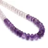 Amethyst Gemstone 7mm-9mm Faceted Rondelle Beads | 16inch Strand - 182 Carats | Natural African Amethyst Semi Precious Gemstone Shaded Strand - Image 2