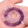 Amethyst Gemstone 7mm-9mm Faceted Rondelle Beads | 16inch Strand - 182 Carats | Natural African Amethyst Semi Precious Gemstone Shaded Strand - Image 3