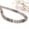 AAA+ Grey Moonstone Gemstone Smooth Rondelle Beads | 4mm-7mm Beads 16" Strand | Natural Multi Moonstone Semi Precious Gemstone Loose Beads - Image 2