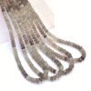 AAA+ Grey Moonstone Gemstone Smooth Rondelle Beads | 4mm-7mm Beads 16" Strand | Natural Multi Moonstone Semi Precious Gemstone Loose Beads