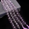 AAA+ Natural Pink Amethyst Tulip Flower Buds Drops Briolette | 6inch Strand | Amethyst Gemstone Diagonal Drill Faceted Teardrop Fancy Beads
