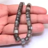 Natural Grey Moonstone 6mm-9mm Faceted Step Cut Heishi Spacer Beads | 9inch Strand | Gray Moonstone Semi Precious Gemstone Tyre Wheel Beads - Image 3