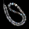 AAA Labradorite Gemstone 6mm-11mm Rondelle Faceted Beads | 18inch Strand | Natural Multi Fire Labradorite Semi Precious Gemstone Loose Beads
