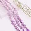 AAA+ Natural Pink Amethyst Tulip Flower Buds Drops Briolette | 6inch Strand | Amethyst Gemstone Diagonal Drill Faceted Teardrop Fancy Beads - Image 2