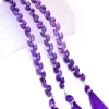 AAA+ Natural Amethyst Tulip Flower Buds Drops Briolette | 6" Strand | Purple Amethyst Gemstone Diagonal Drill Faceted Teardrop Fancy Beads - Image 4