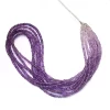 AAA+ Amethyst 3mm-4mm Smooth Rondelle Beads | 18inch Strand | Natural Multi Shaded Amethyst Semi Precious Gemstone Loose Beads for Jewelry - Image 3