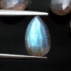 AAA+ Labradorite Faceted Pear Briolette | 8x12mm Calibrated Loose Beads | Natural Fire Labradorite Semi Precious Gemstone Pear Briolettes - Image 4