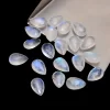 AAA+ Blue Fire Moonstone Faceted Pear Briolette | 8x12mm Calibrated Loose Beads | Natural Rainbow Moonstone Semiprecious Gemstone Pear Beads - Image 2