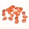AAA+ Peach Moonstone Faceted Pear Briolette | 8x12mm Calibrated Loose Beads | Natural Peach Moonstone Semi Precious Gemstone Pear Briolettes