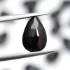 AAA+ Black Onyx Faceted Pear Briolette | 8x12mm Calibrated Loose Beads | Natural Black Onyx Semi Precious Gemstone Pear Briolette Beads - Image 3