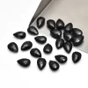 AAA+ Black Onyx Faceted Pear Briolette | 8x12mm Calibrated Loose Beads | Natural Black Onyx Semi Precious Gemstone Pear Briolette Beads - Image 2