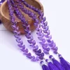 AAA+ Natural Amethyst Tulip Flower Buds Drops Briolette | 6" Strand | Purple Amethyst Gemstone Diagonal Drill Faceted Teardrop Fancy Beads