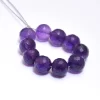 AAA+ African Amethyst 7mm-8mm Round Faceted Beads | 10 Loose Beads | Purple Natural Amethyst Semi Precious Gemstone Round Beads for Jewelry - Image 2