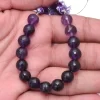 Multi African Amethyst 9mm-10mm Round Faceted Beads | 5inch Strand | Purple Natural Amethyst Semi Precious Gemstone Round Beads for Jewelry - Image 3