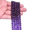 AAA+ Multi African Amethyst 7mm-9mm Round Faceted Beads | 7inch Strand | Purple Amethyst Semi Precious Gemstone Round Beads for Jewelry - Image 3