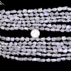 AAA White Rainbow Moonstone 10mm-14mm Faceted Nuggets Beads | Moonstone Step Cut Tumbled | Natural Semi Precious Gemstone Blue Fire Beads - Image 3