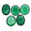 Chrome Tourmaline Gemstone Color Quartz Loose Oval 15x20mm Faceted Rosecut Cabochon | Hydro Quartz Loose Semi Precious Gemstone for Jewelry - Image 2