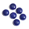 Lapis Lazuli Gemstone 7mm Round Smooth Cabochon Lot | AAA+ Blue Lapis Natural Semi Precious Gemstone Loose Flat Back Cabochon for Jewelry