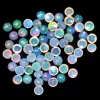 AAA+ Ethiopian Welo Opal 4mm Multi Fire Round Cabochon | Natural Ethiopian Opal Loose Gemstone Flat Back Cabochon | Welo Opal Gemstone Lot - Image 4