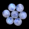 Natural Rainbow Moonstone Blue Fire Gemstone 11mm Round Cabochon | Moonstone Blue Flash Semi Precious Gemstone Loose Round Smooth Cabs Lot