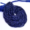 Blue Sapphire 3mm Faceted Rondelle Beads | Natural Sapphire Dyed Corundum Precious Gemstone Loose Beads for Jewelry Supplies | 13inch Strand - Image 3