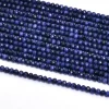 Blue Sapphire 3mm Faceted Rondelle Beads | Natural Sapphire Dyed Corundum Precious Gemstone Loose Beads for Jewelry Supplies | 13inch Strand