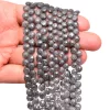 AAA+ Celestial Quartz 6mm-8mm Heart Briolette Faceted Beads | 8inch Strand | Natural Black Fire Sunstone Semi Precious Gemstone Loose Beads - Image 5