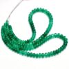 AAA+ Green Onyx Gemstone 4mm-7mm Faceted Rondelle Beads | 10inch Strand | Natural Multi Green Onyx Semi Precious Gemstone Beads for Jewelry - Image 4