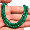 AAA+ Green Onyx Gemstone 4mm-7mm Faceted Rondelle Beads | 10inch Strand | Natural Multi Green Onyx Semi Precious Gemstone Beads for Jewelry - Image 3
