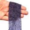 AAA+ Iolite Gemstone 3mm Micro Faceted Rondelle Beads | 13inch Strand | Natural Blue Iolite Semi Precious Gemstone Loose Beads for Jewelry - Image 4