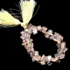 AAA+ Golden Rutilated Quartz Faceted Nugget Beads | Natural Gold Rutile Semi Precious Gemstone Step Cut Tumbled Fancy Beads | 8inch Strand - Image 2