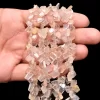 AAA+ Golden Rutilated Quartz Faceted Nugget Beads | Natural Gold Rutile Semi Precious Gemstone Step Cut Tumbled Fancy Beads | 8inch Strand - Image 3