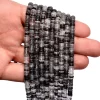 AAA+ Black Rutilated Quartz 5mm Smooth Heishi / Tyre Rondelle Beads | 16inch Strand | Natural Black Rutile Gemstone Loose Coin Spacer Beads - Image 3