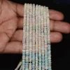 AAA+ Ethiopian Welo Opal Gemstone Smooth 3.5mm-5mm Rondelle Beads | Natural Ethiopian Welo Fire Opal Gemstone Loose Rondelle | 18inch Strand - Image 3
