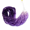 AAA+ Amethyst Gemstone 6mm Faceted Rondelle Beads | 16inch Strand | Natural Multi African Amethyst Semi Precious Gemstone Shaded Strand - Image 2