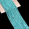 AAA+ Blue Turquoise 4mm-6mm Heishi Smooth Beads | 13" Strand | Natural Arizona Turquoise Semi Precious Gemstone Disc / Coin / Tyre Rondelle