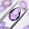AAA+ Amethyst Gemstone Faceted Pear Briolettes | 8x12mm Calibrated Loose Beads | Amethyst Semi Precious Gemstone Pear Briolette Beads - Image 3