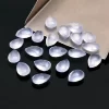 AAA+ Blue Chalcedony Gemstone Faceted Pear Briolette | 8x12mm Calibrated Loose Beads | Chalcedony Semiprecious Gemstone Pear Briolette Beads - Image 2
