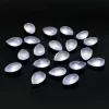 AAA+ Blue Chalcedony Gemstone Faceted Pear Briolette | 8x12mm Calibrated Loose Beads | Chalcedony Semiprecious Gemstone Pear Briolette Beads