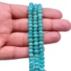AAA+ Amazonite 5mm-8mm Faceted Rondelle Beads | 10inch Strand | Natural Green Amazonite Semi Precious Gemstone Rondelle Beads for Jewelry - Image 3