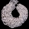 Rare Rutilated Quartz Smooth Barrel Tube Gemstone Beads | 14inch Strand | Natural Black Rutilated Quartz Semi Precious Gemstone Tube Beads - Image 2