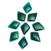 Green Onyx Gemstone 35x25mm Kite Briolette Pair | Natural Green Onyx Faceted Loose Semi Precious Gemstone Kite Briolettes Set - AAA Quality