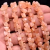 AAA Peach Moonstone Faceted 6x6mm Trillion Beads | Natural Rare Moonstone Semi Precious Gemstone Trillion Briolette Beads for Jewelry Making - Image 2