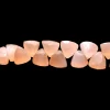 AAA Peach Moonstone Faceted 6x6mm Trillion Beads | Natural Rare Moonstone Semi Precious Gemstone Trillion Briolette Beads for Jewelry Making - Image 3