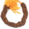 Yellow Tiger Eye Gemstone 2mm-2.5mm Faceted Rondelle Beads | 13" Strand | AAA Tiger Semi Precious Gemstone Rondelle Beads for Jewelry Making - Image 2
