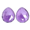 Amethyst Quartz Pear Faceted Cabochon | 25x30mm Rosecut Lot | Amethyst Hydro Quartz Loose Semi Precious Gemstone | Jewelry Making Cabochon
